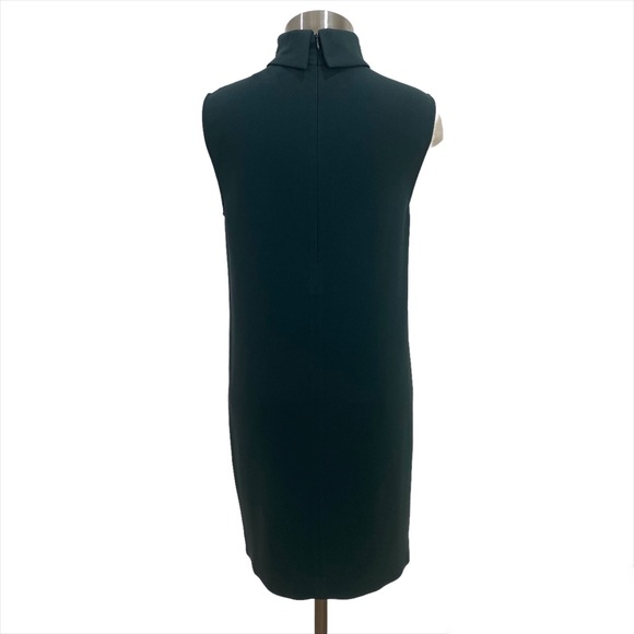 THEORY Admiral Crepe Slit Collar Sheath Dress In Dark Billiard Size 4 - Picture 6 of 9